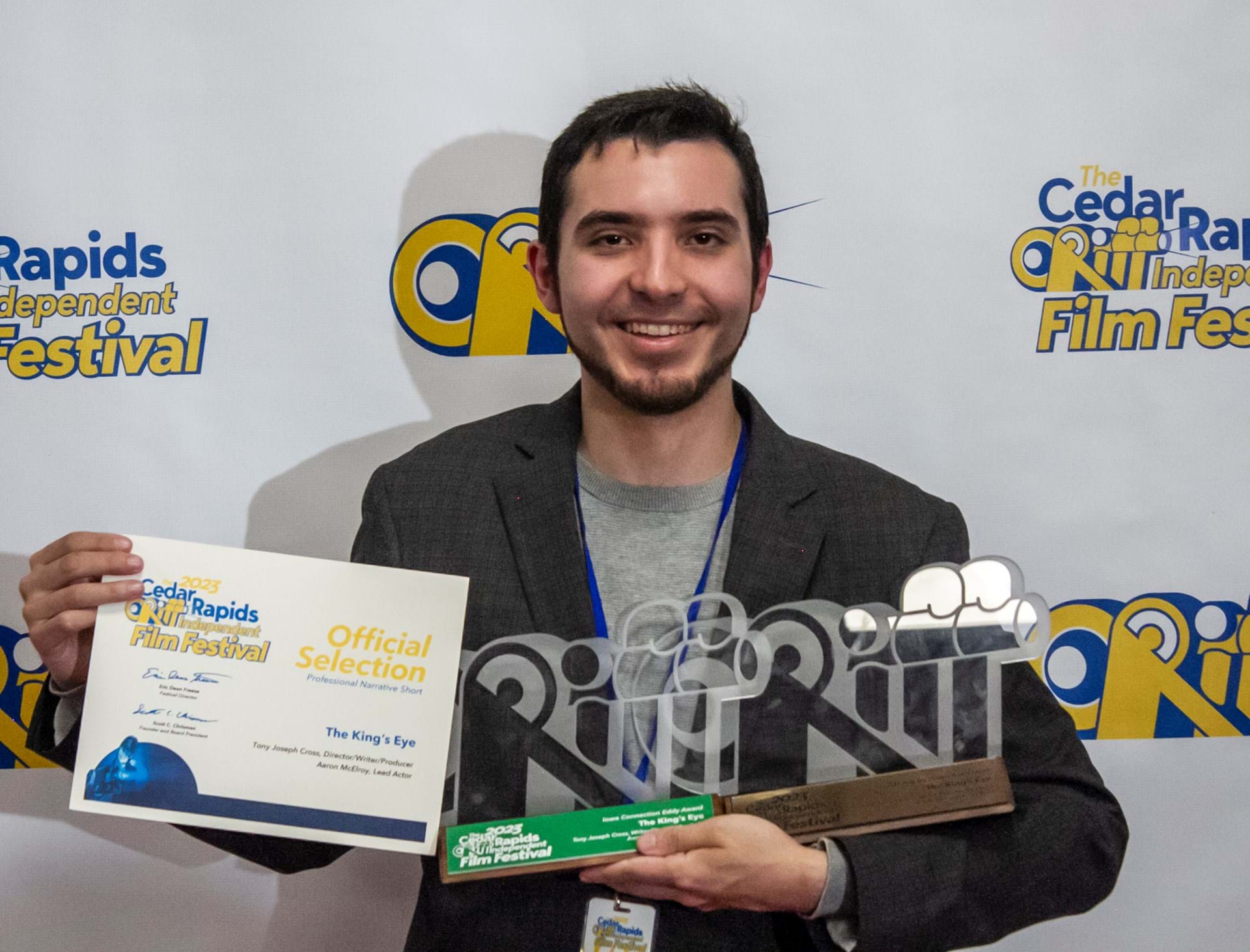 Tony Cross took home an armload of Eddy Awards for "The King's Eye"!